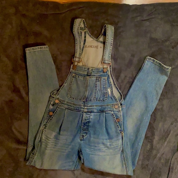 BLANKNYC distressed overalls - worn once - size 25